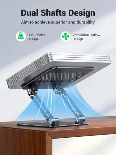 Miniatura 4 de UGREEN Soporte para Tableta para Escritorio con Doble Varilla de Soporte de Aluminio Ajustable Multi-Ángulo Accesorios de Oficina en Casa Compatible