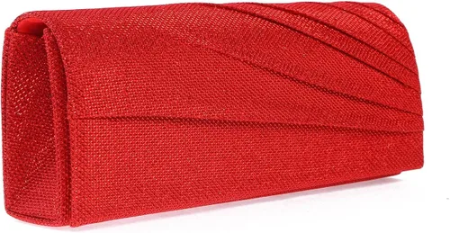 Miniatura 5 de Damara Womens Pintuck Flap Crossbody Triángulo Evening Party Purse