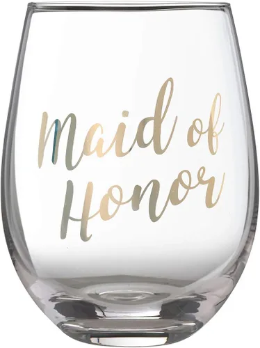 Miniatura 5 de Lillian Rose Copa de vino sin tallo Gold Bride, altura 4.75 pulgadas (G115 BR)