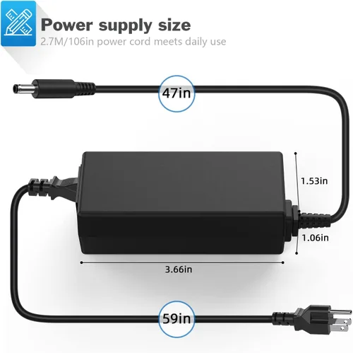 Miniatura 3 de VUOHOEG Cargador para portátil de 45 W compatible con Dell Inspiron 11 3000 (3152/3153/ 3157/3162/ 3168/3179, Inspiron 13 5000 2 en 1