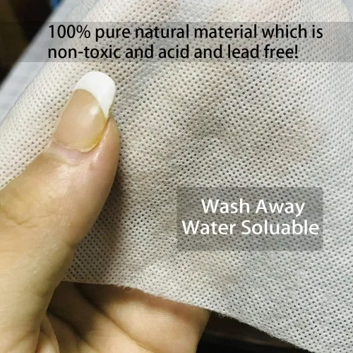 Miniatura 2 de Estabilizador soluble en agua para respaldo y cobertura de bordado (rollo de 8 pulgadas x 15 yardas), estabilizadores de bordado Seneme de 1.5