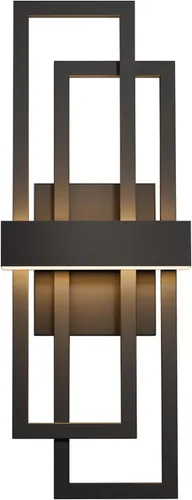 Miniatura 10 de LamQee Luces de pared modernas para exteriores de 20 pulgadas, LED integrado de 1000 lúmenes, aplique de iluminación exterior de doble rectángulo