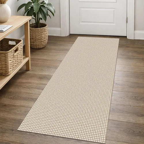 Miniatura 52 de EARTHALL Alfombra de pasillo 3x14 pies, alfombras lavables extra largas para pasillos, tejidas, antideslizante, alfombra trenzada para entrada