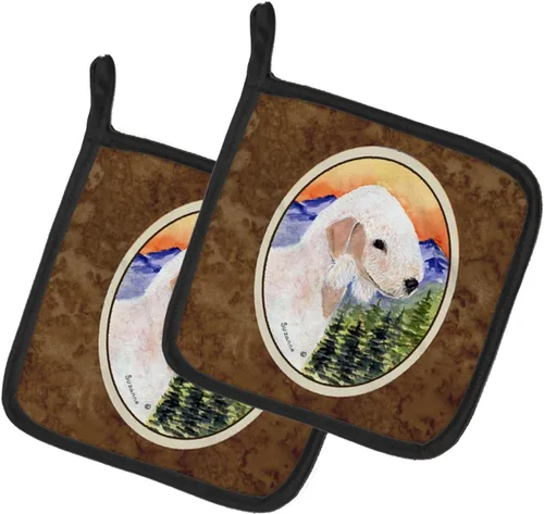 Miniatura 138 de Caroline's Treasures SS8617PTHD - Juego de soportes para ollas de cocina resistentes al calor, almohadillas calientes para horno para cocinar, Husky