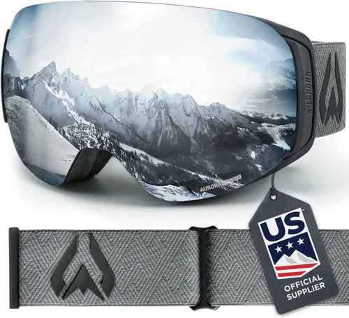 Wildhorn Roca - Gafas de esquí para hombres y mujeres con protección antiempañamiento/arañazos 100% UV - Lente magnética - Gafas de nieve para