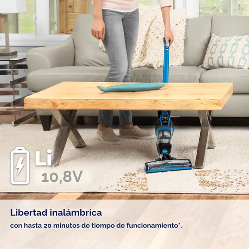 Miniatura 3 de Bissell, 3061 Aspiradora de Palo Inalámbrica Featherweight, Autoportante, Azul Eléctrico, Negro