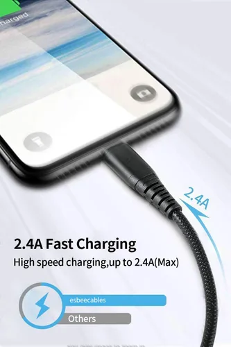 Miniatura 6 de [Certificado Apple MFi] Cable de carga corto para iPhone (paquete de 3 de 8 pulgadas), cable de carga USB a Lightning para Apple, cable de carga