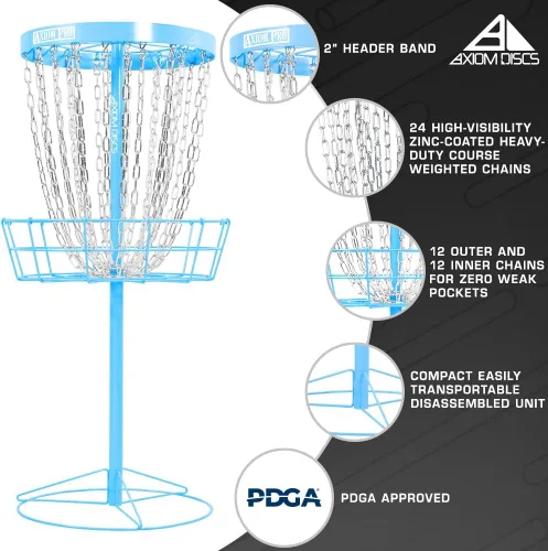 Miniatura 2 de Axiom Discs Pro, cesta de golf de disco con 24 cadenas