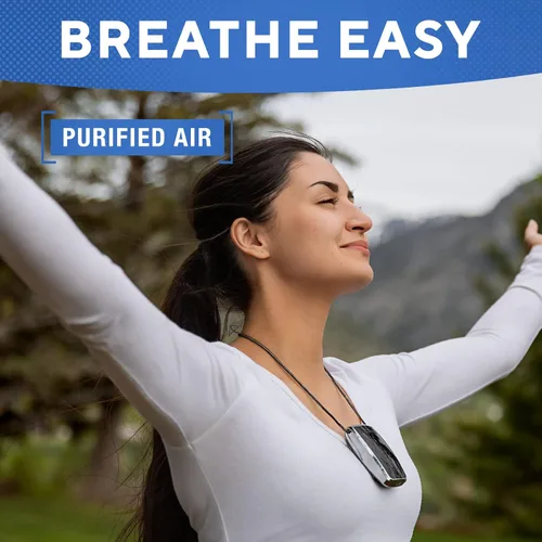 Miniatura 6 de AirTamer Purificador de aire personal recargable A320, rendimiento probado, probado contra virus y contaminantes*, negro con estuche de viaje