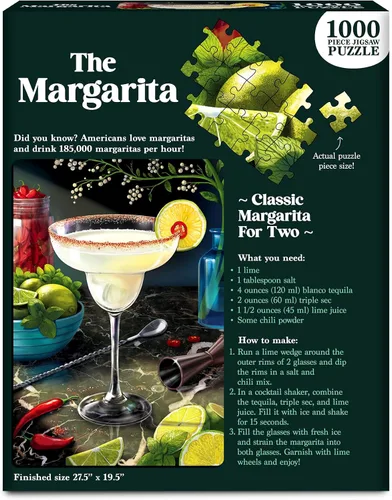 Miniatura 7 de Rompecabezas de 1000 piezas – La Margarita, diversión que aumenta el cerebro para adultos, familias, amigos, noches de juego, póster incluido