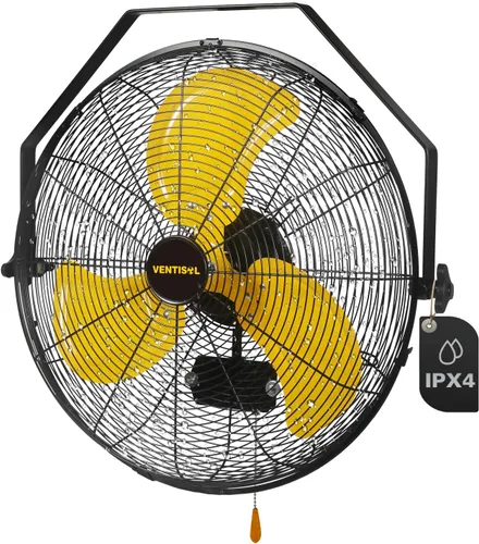 Miniatura 9 de VENTISOL Ventilador de pared de 20 pulgadas con oscilación, ventilador de pared industrial de alta velocidad para interior, comercial, residencial