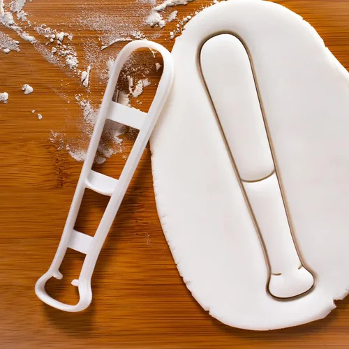 Miniatura 3 de Juego de 3 cortadores de galletas de sóftbol (diseños: murciélago, guante y bola), 3 piezas - Bakerlogy