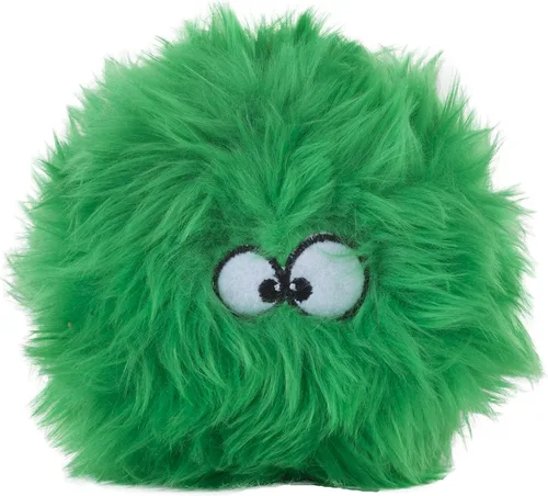 Miniatura 27 de goDog Furballz - Bola de peluche chirriante para perro, tecnología Chew Guard, color arcoíris genial, grande Furballz (arco iris fresco)