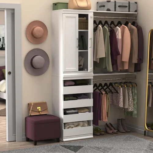 Miniatura 22 de ClosetMaid - Unidad de almacenamiento modular apilable de 3 estantes, color arena