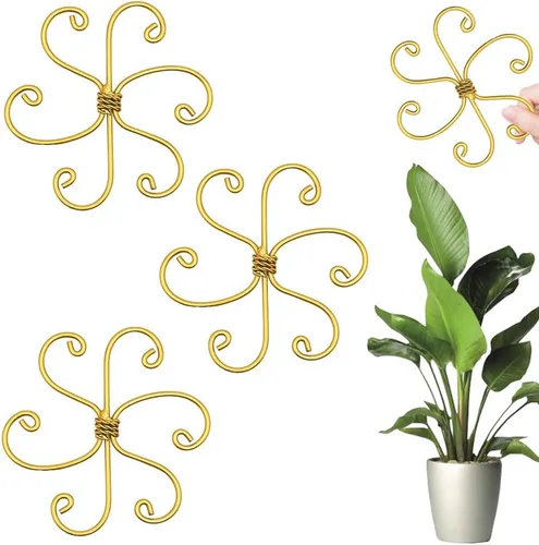Miniatura 13 de Juego de soporte para tallos de plantas, 2025 nuevo soporte de plástico reutilizable para plantas trepadoras, enrejado de 3/6 piezas, estacas