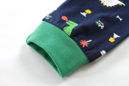 Miniatura 55 de Little Hand Pijamas para niños pequeños, Monster Truck 100% algodón, dinosaurio para niños, 2 piezas, ropa de dormir, conjuntos de ropa de dormir