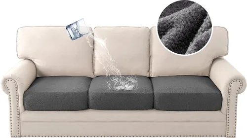 Miniatura 12 de H.VERSAILTEX Fundas impermeables para cojines de asiento de sofá Fundas para cojines de sofá Fundas protectoras antideslizantes para cojines