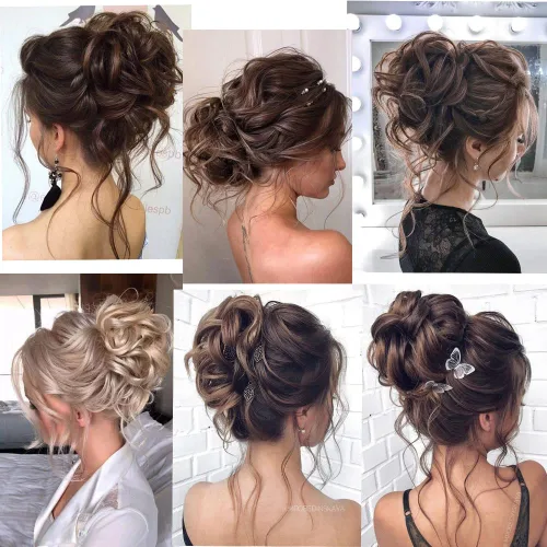 Miniatura 5 de Extensiones de cabello con moño desordenado, superlargas, estilo recogido, recogido, con banda elástica, para mujeres y niñas (12H24)
