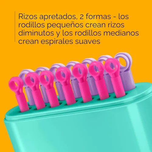 Miniatura 3 de Conair - Rodillos calientes de silicona para cabello largo, mediano y todo tipo de cabello - Rizador de cabello - Sin necesidad de clips