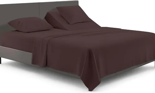 Miniatura 20 de SGI bedding Juego de sábanas de microfibra ajustable de 28 pulgadas con parte superior flexible de cabeza dividida, ultra suave, refrescante
