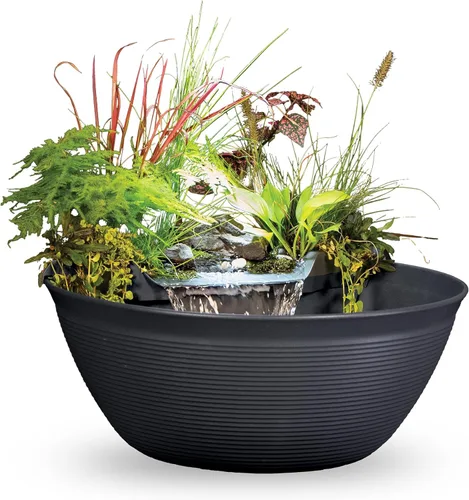 Miniatura 7 de Aquascape AquaGarden Kit de Estanque Acuático en Contenedor – Estanque Mini para Interior y Exterior con Cascada, Bomba y Filtro para Hogar y Patio