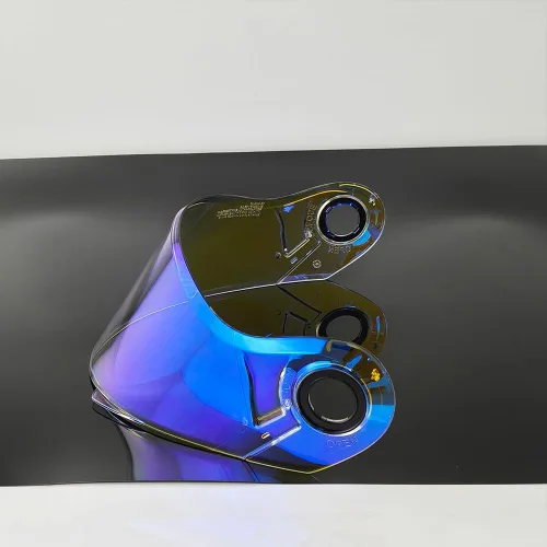 Miniatura 4 de FF370 - Protector solar para LS2 FF394, FF325, fácil visera, resistente al viento, para casco de moto (azul transparente, para noche de día)