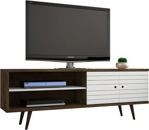 Miniatura 45 de Manhattan Comfort Liberty Soporte de TV Moderno de Mediados de Siglo para Televisores de hasta 46 Pulgadas, Centro de Entretenimiento