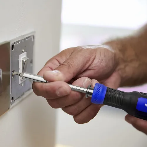 Miniatura 6 de SHARDEN Destornillador Multibit 13 en 1 - Juego de Destornilladores con Extensión Ajustable, Multiherramienta Todo en Uno con Torx de Seguridad, Azul