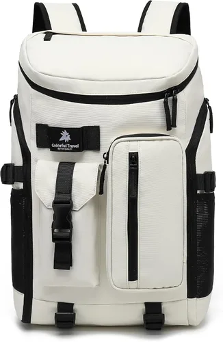 Miniatura 10 de Kalesi Bolsa de lona para gimnasio, 4 vías, impermeable, con compartimento para zapatos, para viajes, deporte, senderismo, laptop