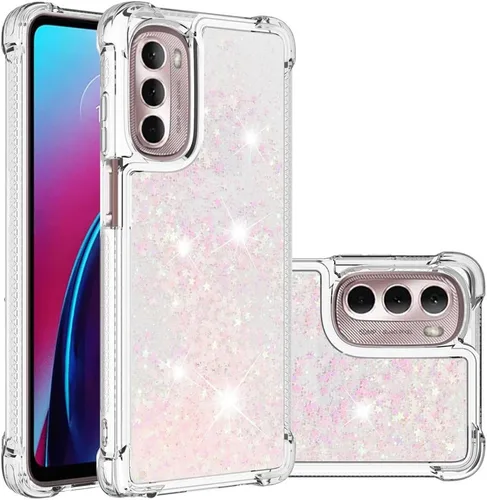 Miniatura 8 de Funda compatible con Motorola Moto G Stylus 2022, con purpurina, líquida, bonita funda transparente para teléfono, flotante, arenas movedizas, a