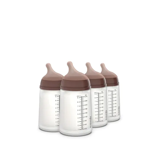 Miniatura 23 de Suavinex Zero Zero - Biberón anti cólico para bebé, marca española de biberones no 1, minimiza el rechazo del biberón y la confusión del pezón, Claro