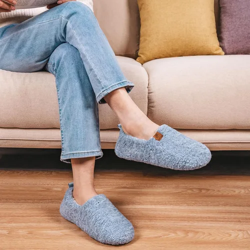 Miniatura 2 de EverFoams Pantuflas suaves y rizadas para mujer, de espuma viscoelástica, ligeras, cómodas, con forro polar