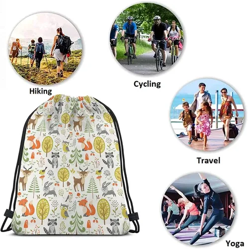 Miniatura 7 de Bolsas con cordón de unicornio, mochila y bolsa de gimnasio con cordón, Multi-a54, Mochilas de viaje