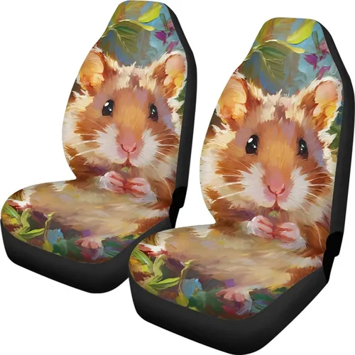 Miniatura 24 de Funda de asiento de automóvil con margaritas bohemias, diseño hippy arcoíris, margarita, flores, antideslizante, SUV, sedán, furgoneta, protector