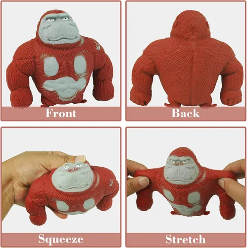 Miniatura 3 de YANZHE Juguetes de mono, divertidos juguetes de gorila para niños y adultos, mono antiestrés para apretar, juguetes sensoriales para aliviar