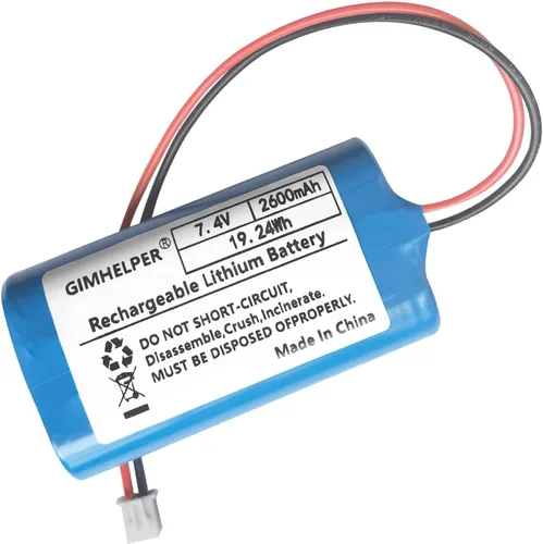 Miniatura 4 de Batería recargable de litio de iones de litio de 7.4 V 2600 mAh, batería recargable de 7.4 V (actualizada) compatible con múltiples dispositivos 7.4