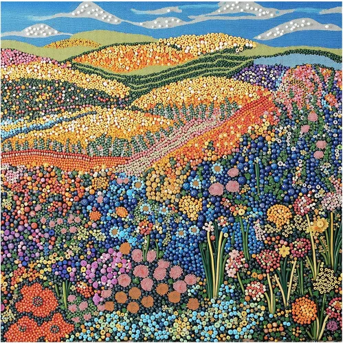 Rompecabezas de 1000 piezas para adultos, rompecabezas de flores de píxeles, rompecabezas cuadrado colorido y vibrante, juego desafiante para la