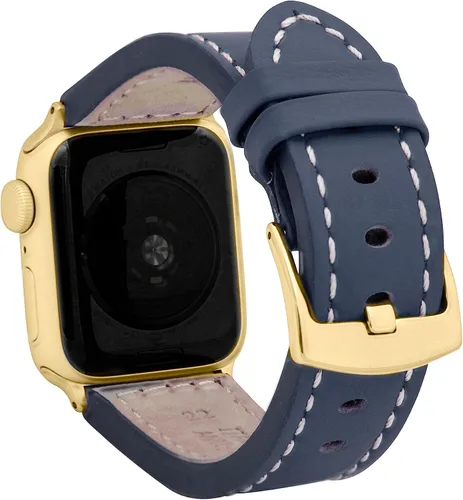Miniatura 9 de Bandini Correa de cuero para hombre para Apple Watch de 1.732 in 1.772 in 1.654 in 1.614 in 1.575 in 1.496 in 1.929 in y Ultra, correa de iWatch