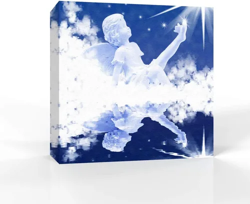 Miniatura 5 de wall26 Lienzo decorativo para pared, imágenes de ángeles, decoración de pared para el hogar, dormitorio, sala de estar, pinturas en lienzo