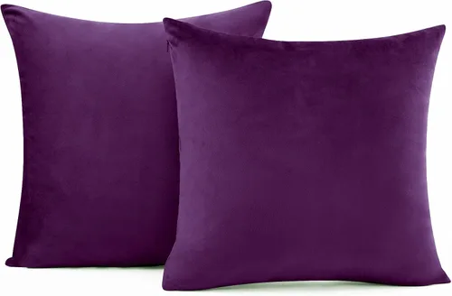 Miniatura 10 de Juego de 2 fundas de almohada decorativas de terciopelo de invierno con copos de nieve beige, 18 x 18 pulgadas, funda de cojín cuadrada