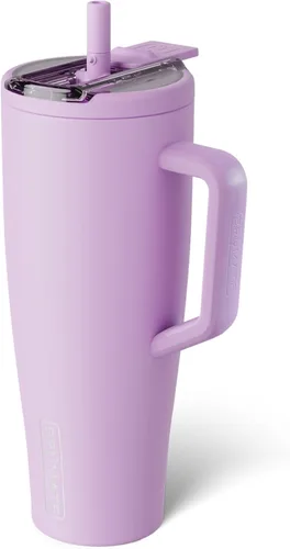 Miniatura 23 de BrüMate Era Flip - Vaso de 30 onzas con tapa con pajilla cubierta 100 % a prueba de fugas, popote higiénico cubierto, botella de agua de acero