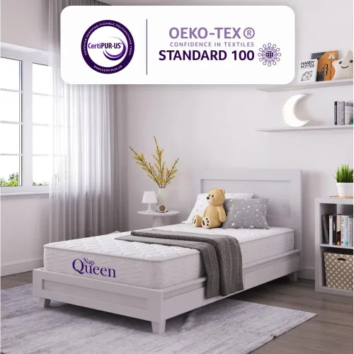 Miniatura 2 de NapQueen - Colchón en caja de resortes internos de 6 y 8 pulgadas, certificado CertiPur-US, Alivio de soporte (Individual, 8 pulgadas)