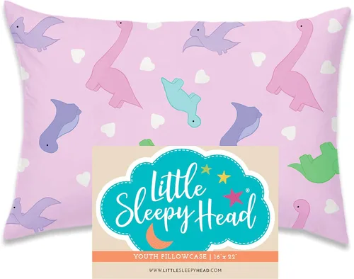 Miniatura 53 de Little Sleepy Head Funda de almohada para niños pequeños, 100% algodón y funda de almohada hipoalergénica para almohada de niños pequeños, funda