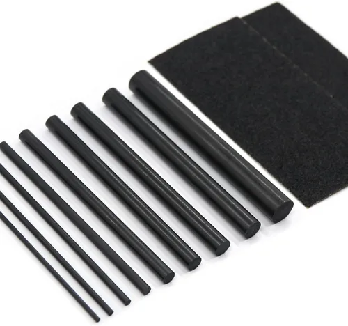 Miniatura 8 de FishTrip Kit de reparación de caña de pescar completo con epoxi, kit de construcción de palos de fibra de carbono de 10 piezas, pegamento AB, hilo