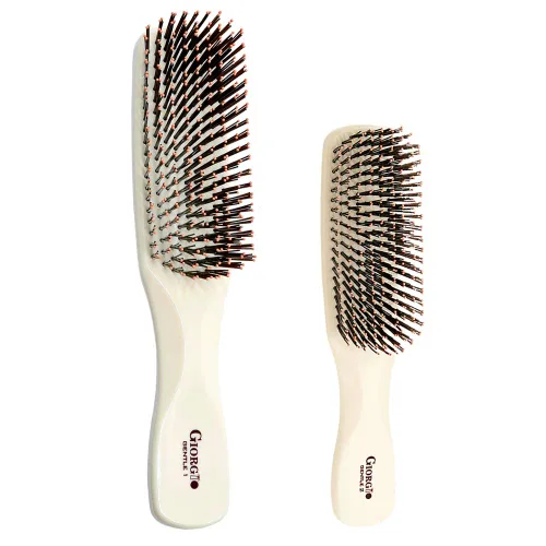 Miniatura 11 de Giorgio Cepillo desenredante suave para el cabello, cerdas de doble longitud para hombres, cabello fino y grueso, masajeador de cuero cabelludo