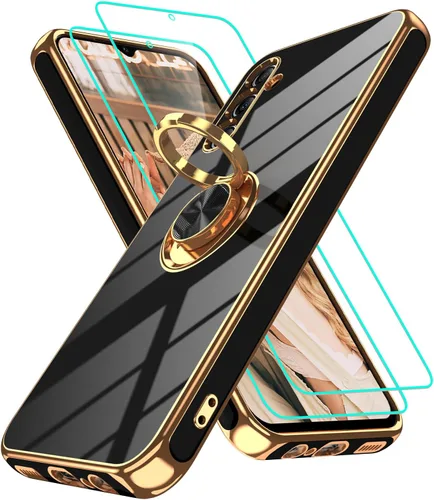 Gritup Funda para Samsung Galaxy A14 5G: Funda Samsung A14 con 2 Protectores de Pantalla, Soporte de Anillo con Rotación 360°, Soporte Magnético