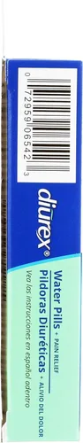 Miniatura 4 de Diurex Pastillas de agua + alivio del dolor, alivia la hinchazón del agua, los calambres y la fatiga, 42