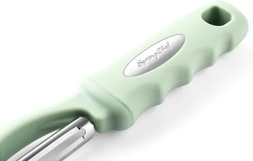 Miniatura 9 de Spring Chef Pelador de Verduras Giratorio Premium, Mango Cómodo y Cuchillas de Acero Inoxidable Ultra Afiladas - Pelador de Cocina Perfecto Para