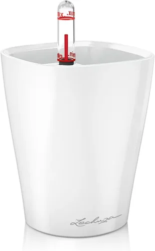 Miniatura 11 de Lechuza 14949 Mini Deltini - Maceta de riego automático para uso en interiores y exteriores, 4 x 4 x 5 pulgadas, color carbón