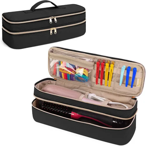 Fasrom Estuche de Viaje de Doble Capa Compatible con REVLON Cepillo Secador de Pelo de un Solo Paso y Volumizador Original 1.0, Plus 2.0 y Estiliza,